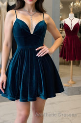 Simple v neck short Evening Prom Dresses, homecoming Dresses